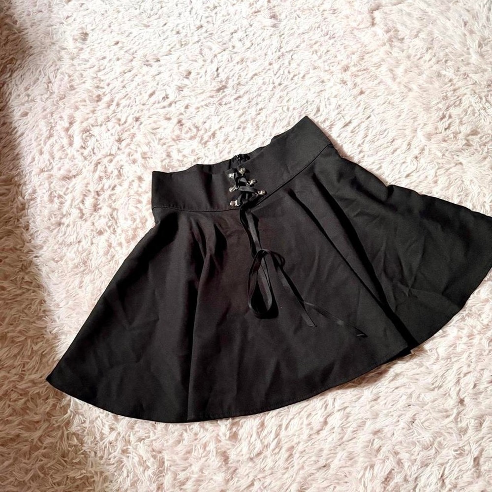 Gothic Scene Core Alternative Corset Skater Skirt Womens M Punk Edgy Emo Witchy